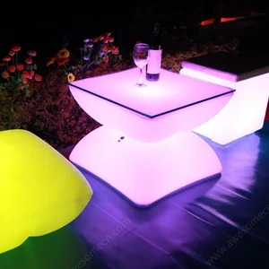 Wholesale Plastic Bar LED Table Cube Furniture for Outdoor Weddings Office & Hospitals Night Club Lighting