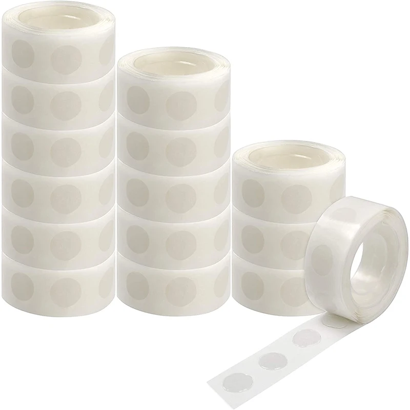 500 unidades de cinta adhesiva de puntos de puntos, adhesivos de puntos de  doble cara, cinta adhesiva extraíble, arco de globos, tira adhesiva para