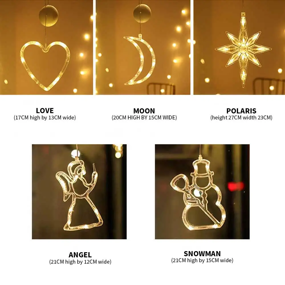 Creative 3d Hanging Led Christmas Decoration Light,Christmas Suction