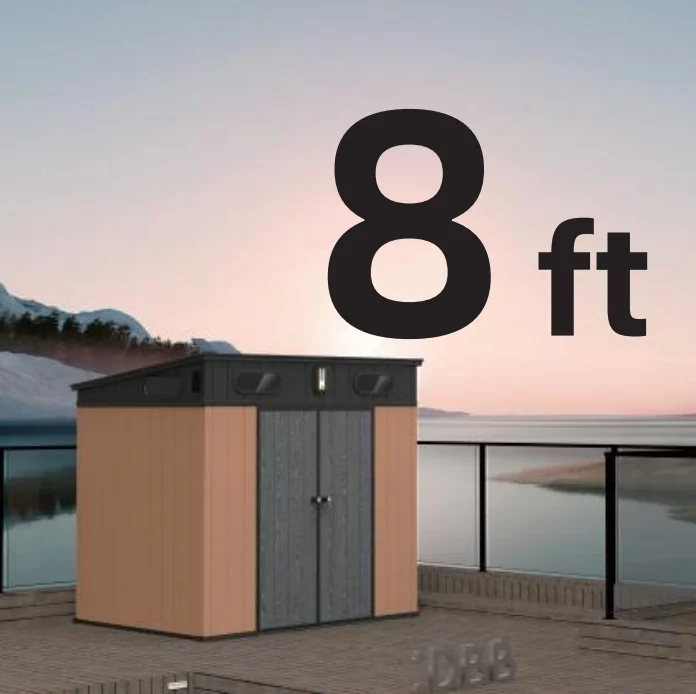 New Series Outdoor Storage Buildings and Sheds Cabinet Waterproof Bike Storage Sheds