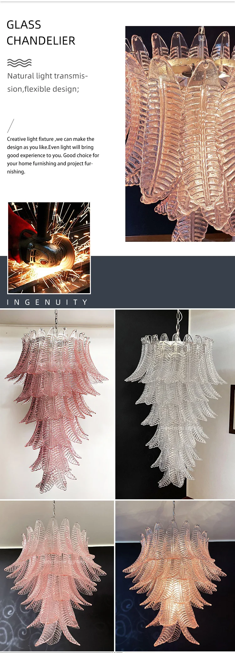 cpl 450 grand vintage italian murano glass chandelier  large luxury lustre lighting fixture for high ceiling hotel lobby  villa void-2