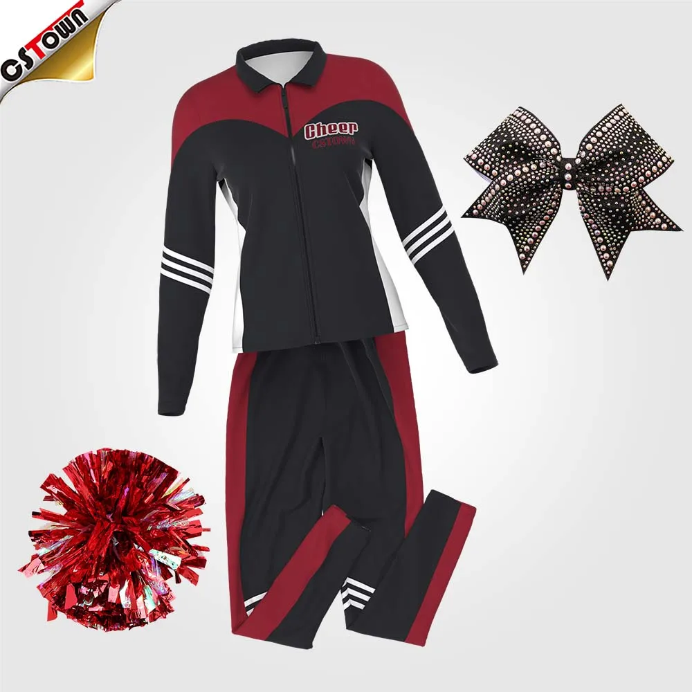 Custom Free Design Cheer Warm Up Jacket Cheerleading Practice Wear Majorette Dance Team Warm Ups 5394