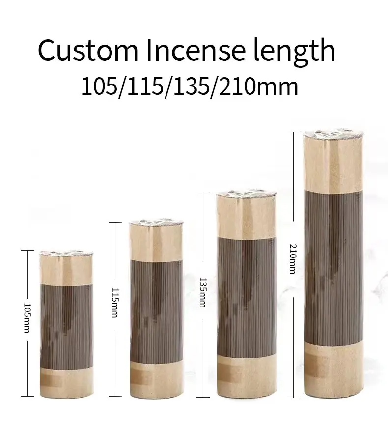 Custom Diameter,Color,Length No Aroma Stick Incense,2.2mm 105/115/135
