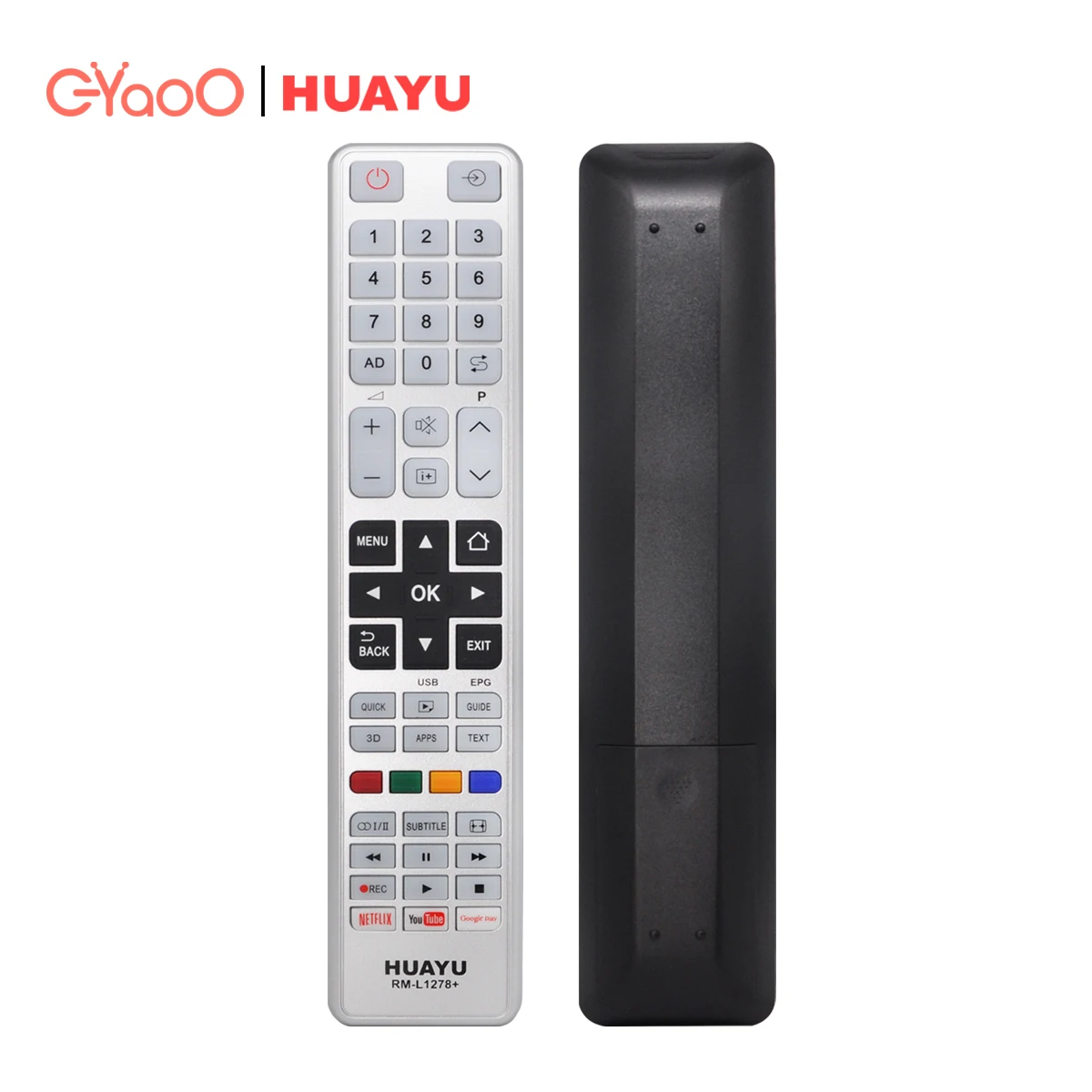 HUAYU RM-L1278 NETFLIX YOUTUBEスマートLEDLCDTVリモコン東芝用