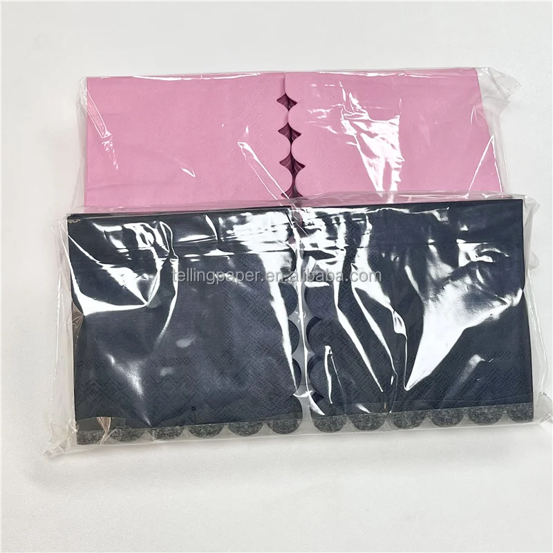 Одноразовые цветные бумажные салфетки на заказ