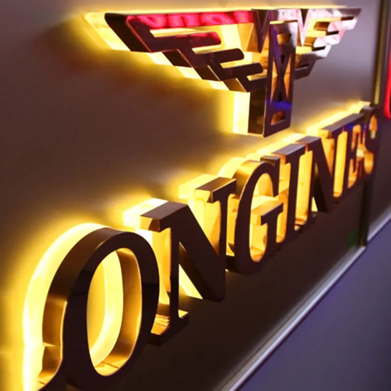 Outdoor Store Acrylic Letters Signage Machine Making 3D Lighted Alphabet Metal Letter Sign Backlit Led Letter Electronic Signs