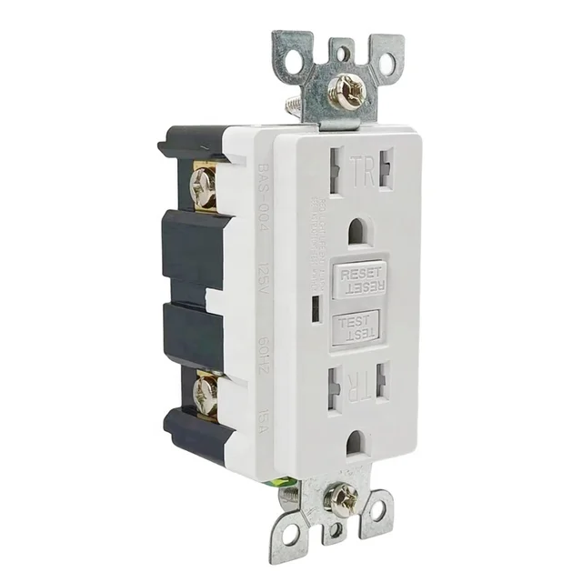 US Inventory for America Local Electrician 15 Amp  Duplex TR Tamper Resistant Self-Test Receptacle GFCI Receptacle Outlet