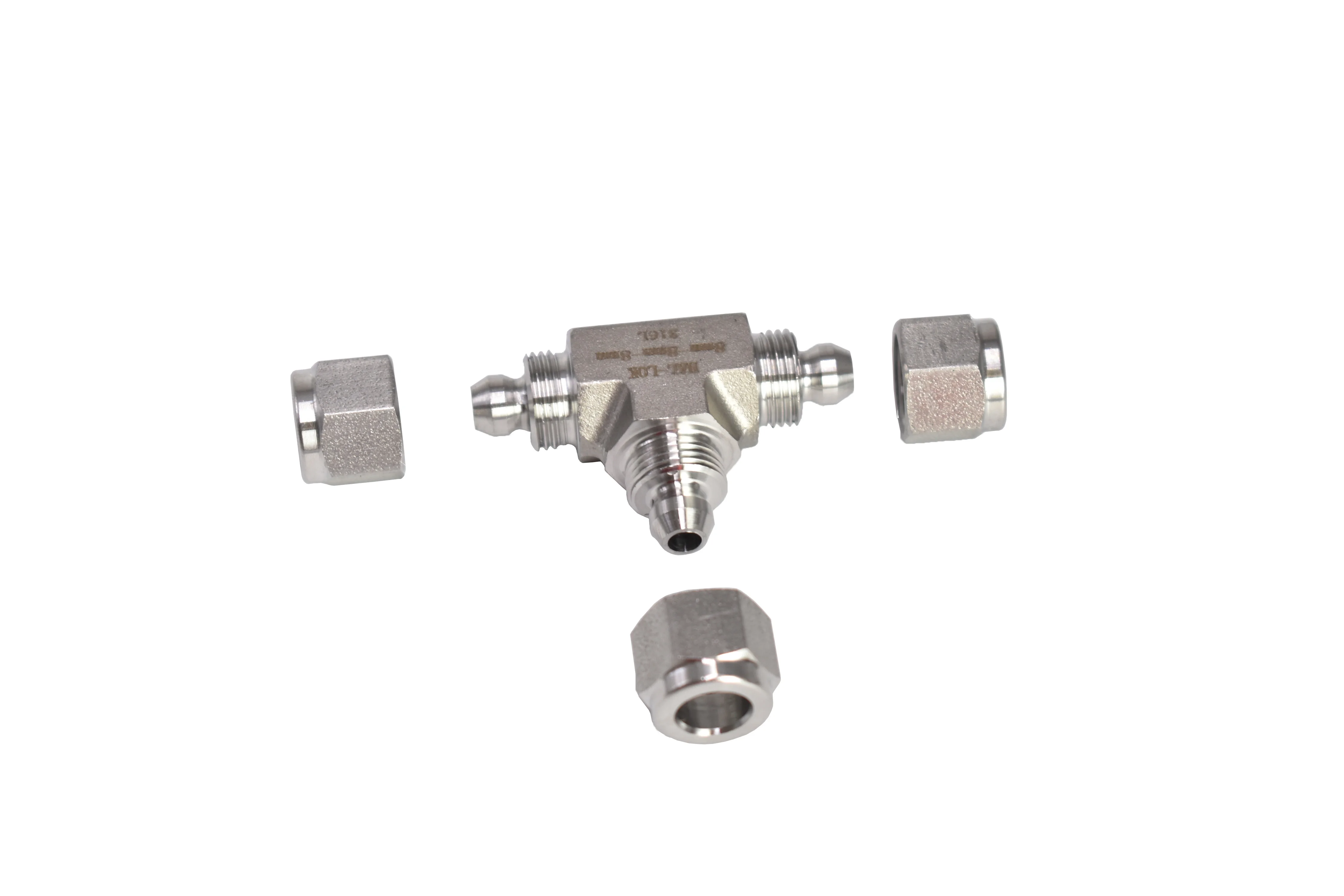 Instrumentation Fittings Stainless Steel Swagelok Type Ss316 Barbed