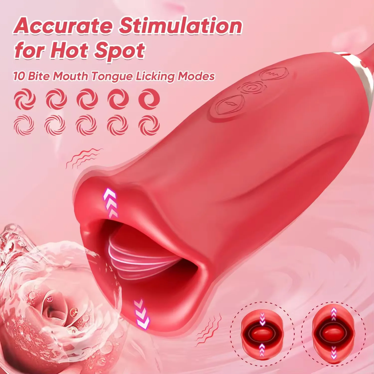Hot Selling USB Rechargeable Kissing Lips Vibrator Vibration Swinging Modes  for Clit Nipples Stimulation Feminine Hygiene| Alibaba.com