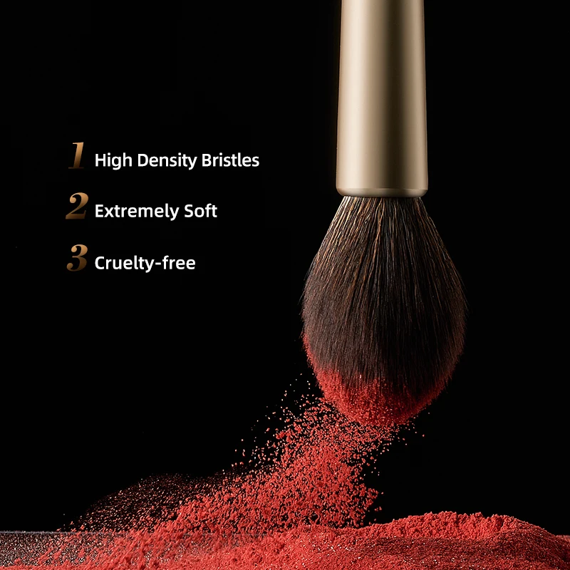 Make-up Pinselset 14 Stück - Roségold, Synthetische Borsten, Für Foundation, Lidschatten & Mehr