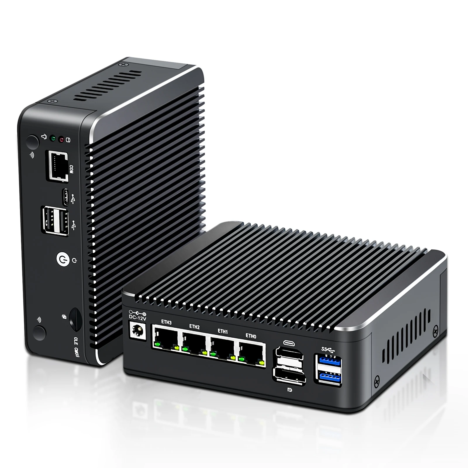 12th Gen Intel N100 Mini Pc Firewall With 4x 2.5g Lan & Wi-fi Slot