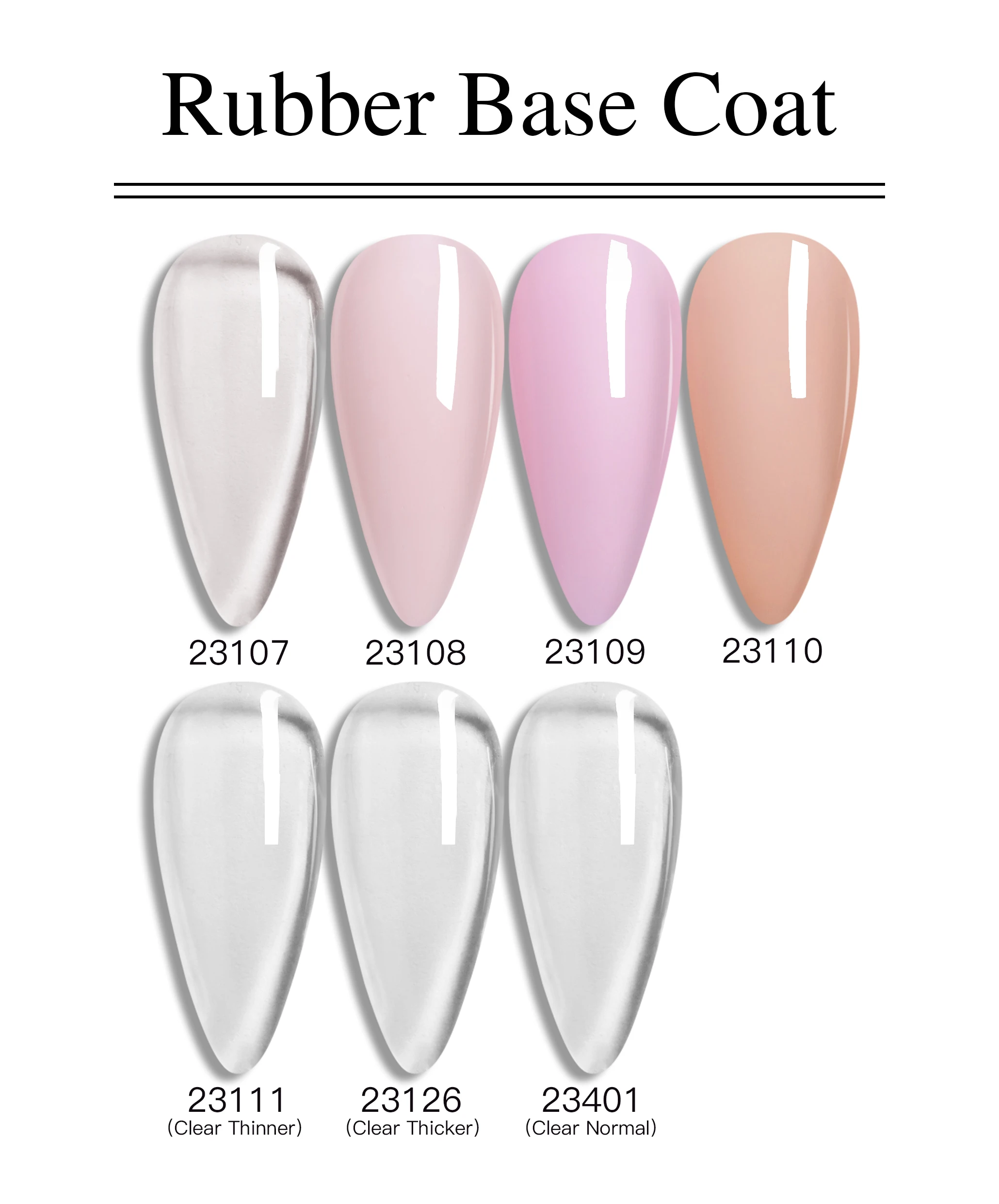 Factory Private Label Rubber Base Coat Uv Nails Gel Rubber Base Coat ...