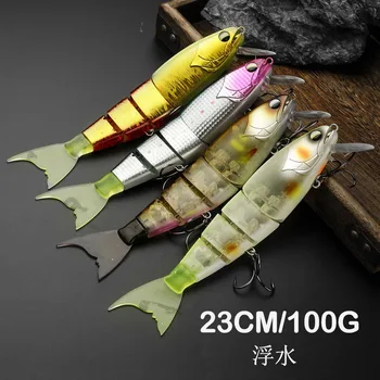 Cheery Hot Sale 10 Colors Swimming Bait 4 Sections Jointed Fishing Lure 23cm 100g High Quality Segmented Swimbait Minnow Hard Lu – Soft Lure – view 3