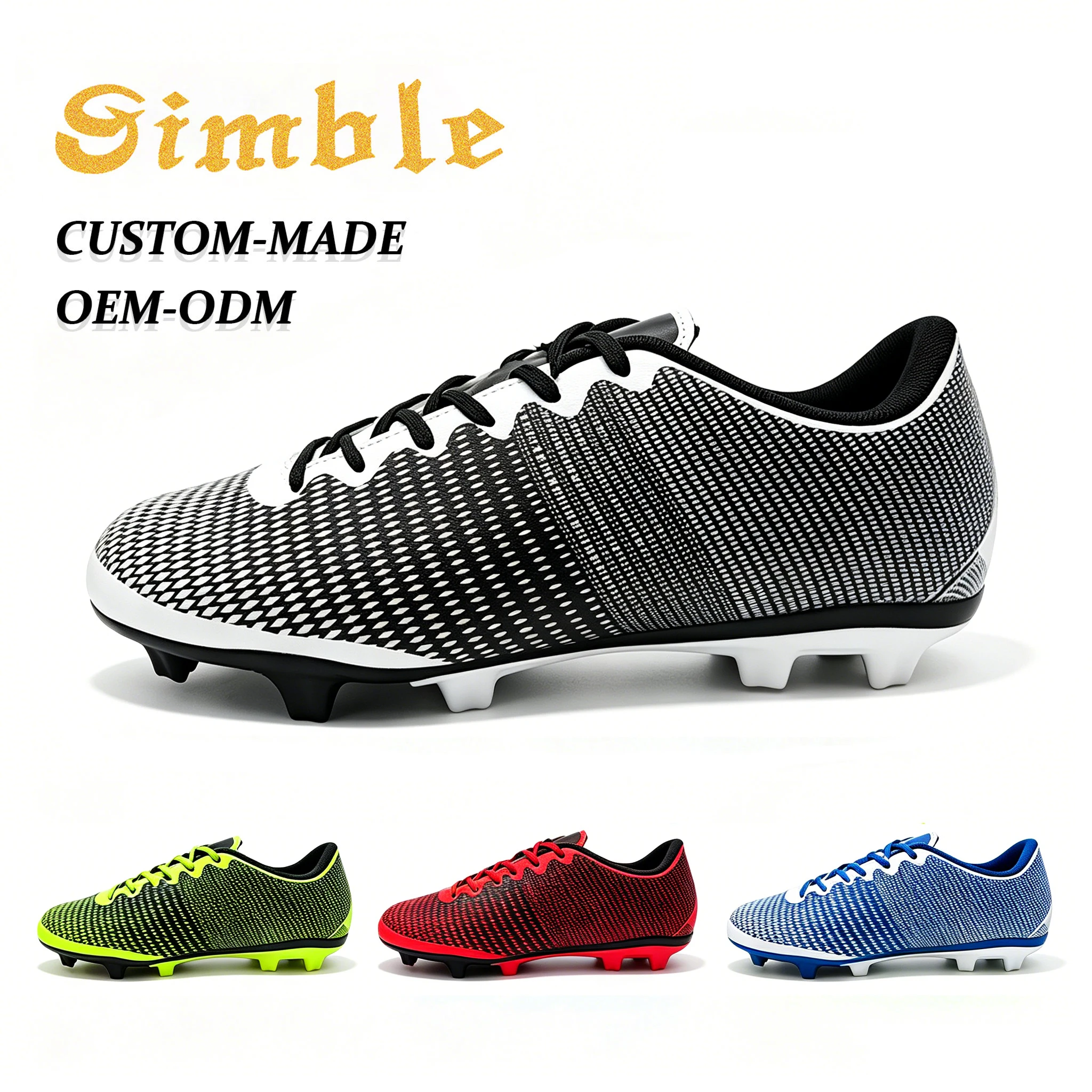 Fashion Trendy Custom Soccer Training Shoes Design Men Anti-slip TPU AG/FG Professional Football Boots