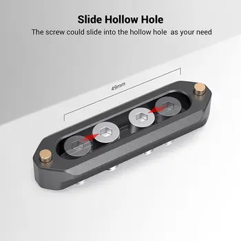 Smallrig Nato Rail Quick Release Safety Nato Rail 7cm Long with Spring Loaded Pins for Red/Bmd -1195