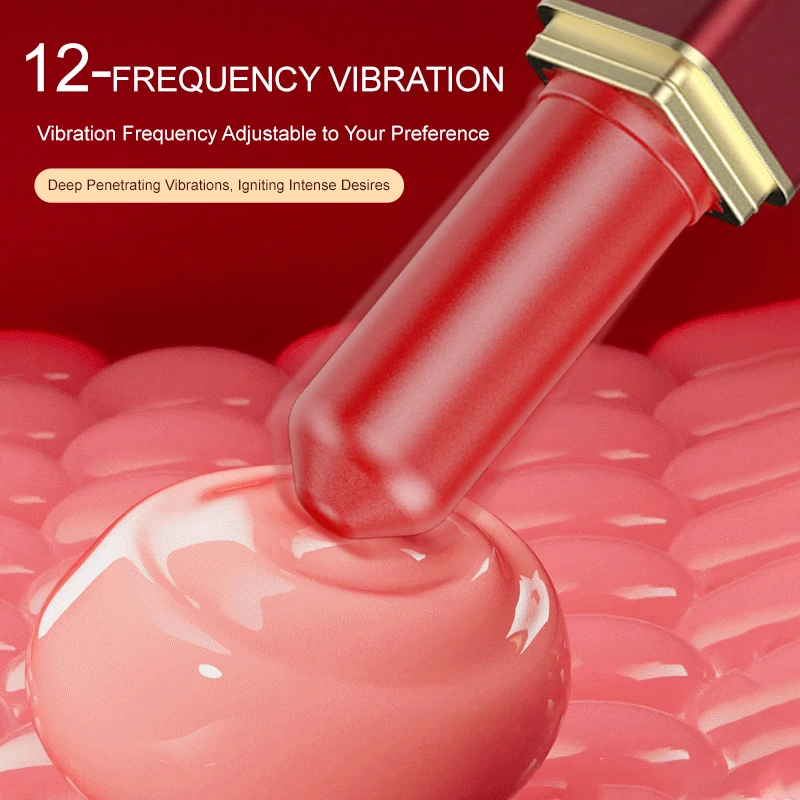 LOTUSIF Discreet Makeup Case Design Dual-Purpose Lipstick Vibrator for Women Anal/Clitoral Stimulation Female Vibrator