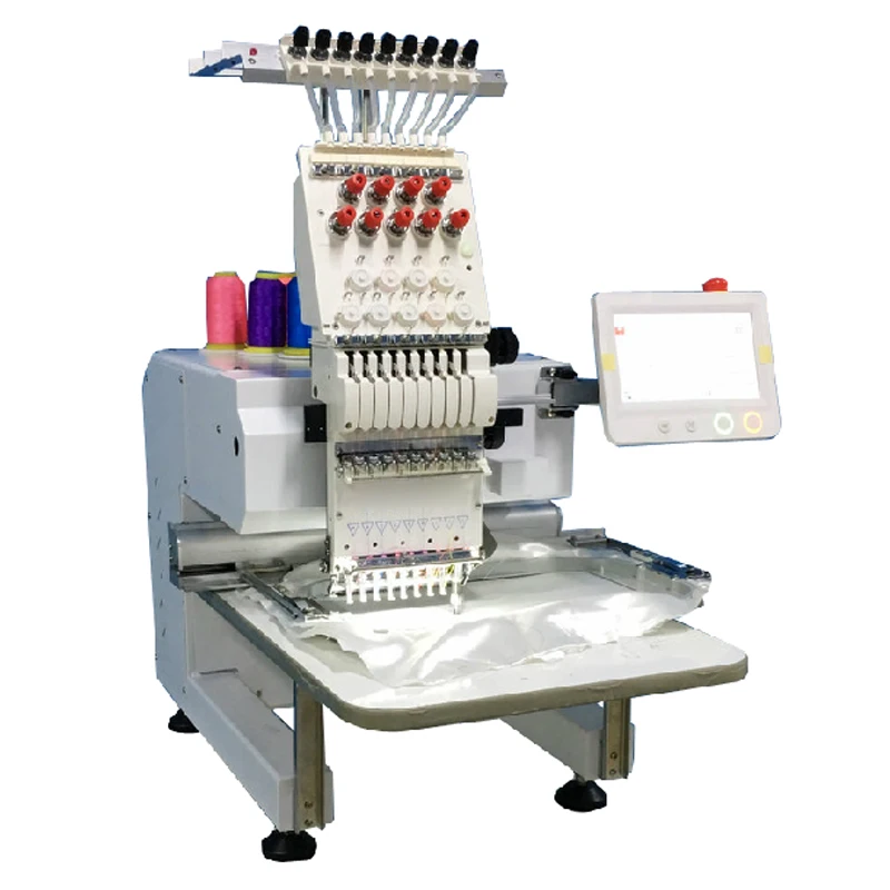 Spring Brand 1 Head 12 Pins Type Computerized Embroidery Machine