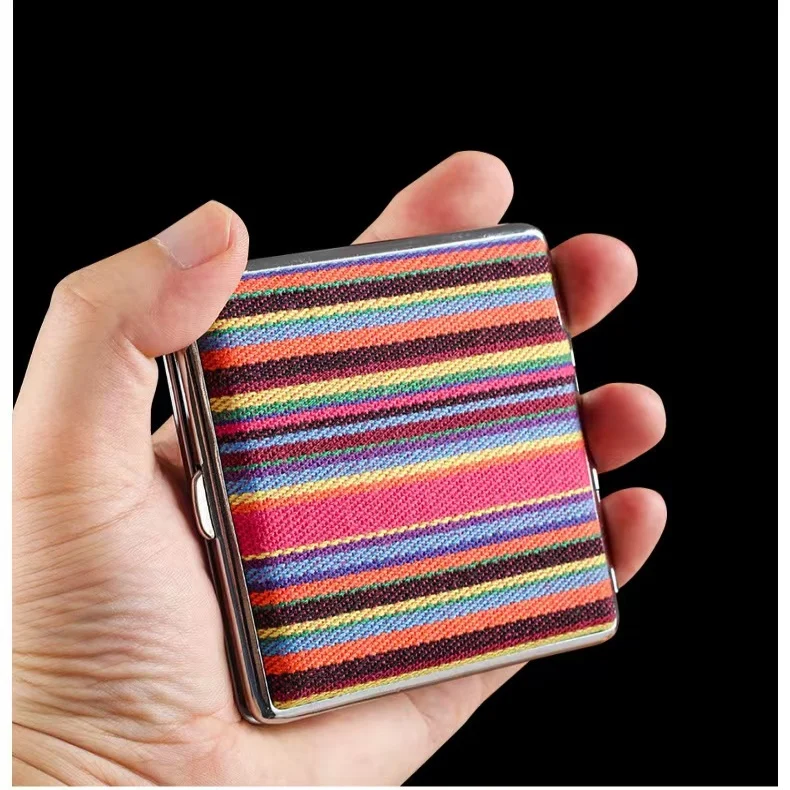 fabric cigarette case Hot Selling Luxury Pocket Fabric Cigarette Case Custom Logo Portable and  Waterproof 20pcs Cigarettes Storage Case Wholesale| Alibaba.com