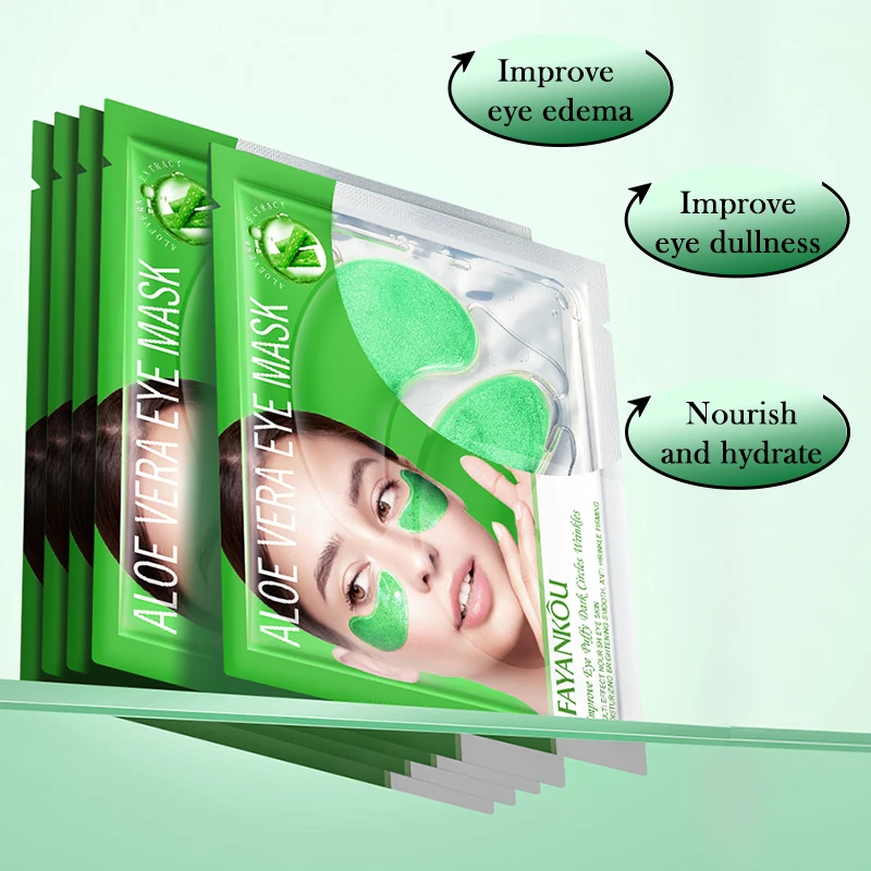 OEM FAYANKOU Private Label Aloe Vera Augenmaske Multi-Effekt Straffend  Nhrend fr Trockene Haut Entfernt Augenringe Anti-Falten