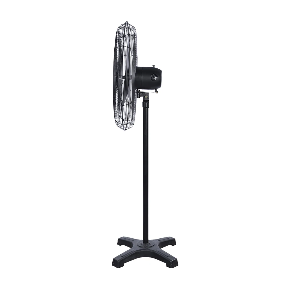 High-Speed 30-Inch Industrial Electric Fans Big Size Black Floor Pedestal Stand 3-Speed Switch Workshop Workshop Usage Metal