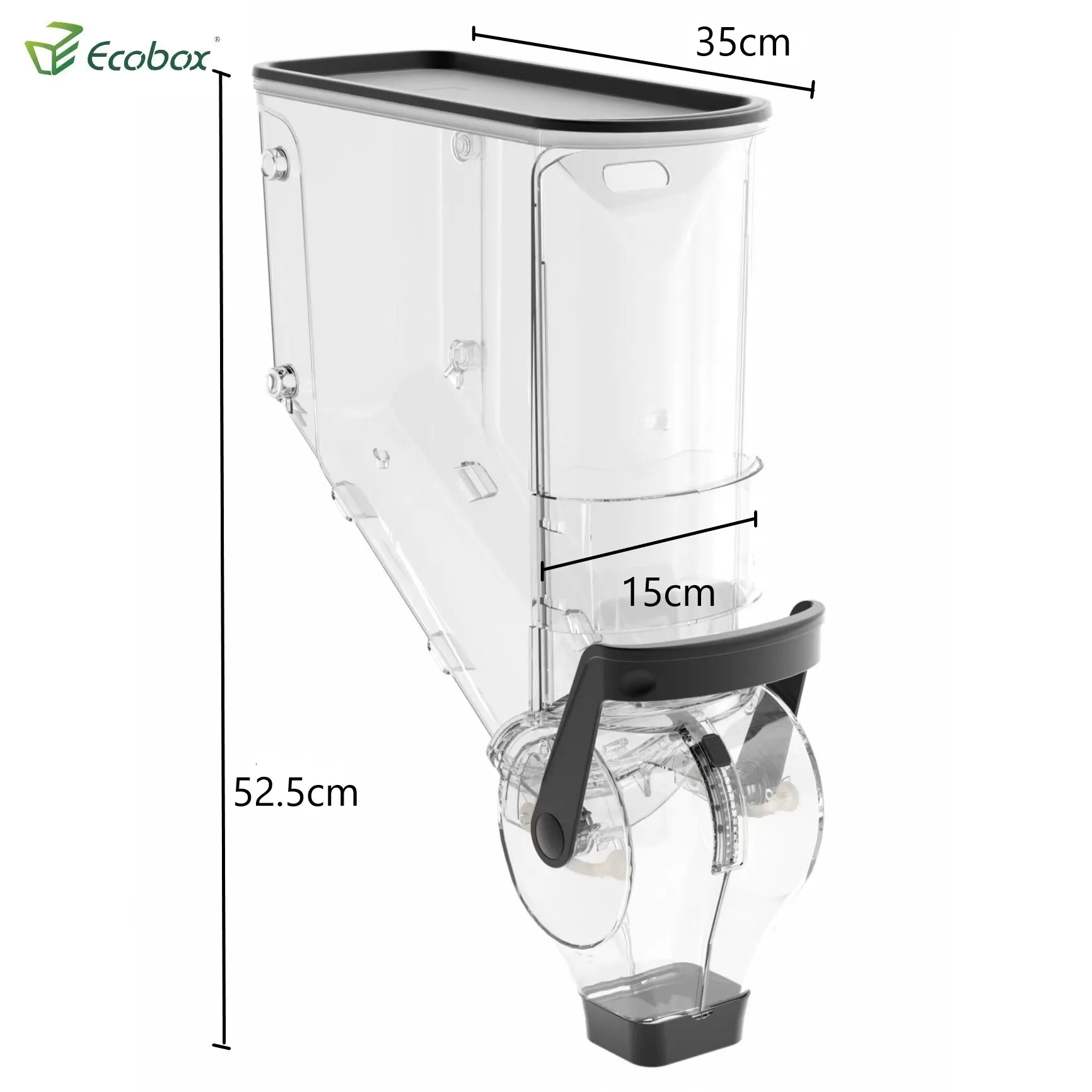 Wall Mounted Food Standard Plastic Dry Food Bulk Cereal Nut Coffee Bean