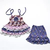 Purple Pumpkin Suspender Tiered Dress