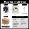 28LED-สีดำ