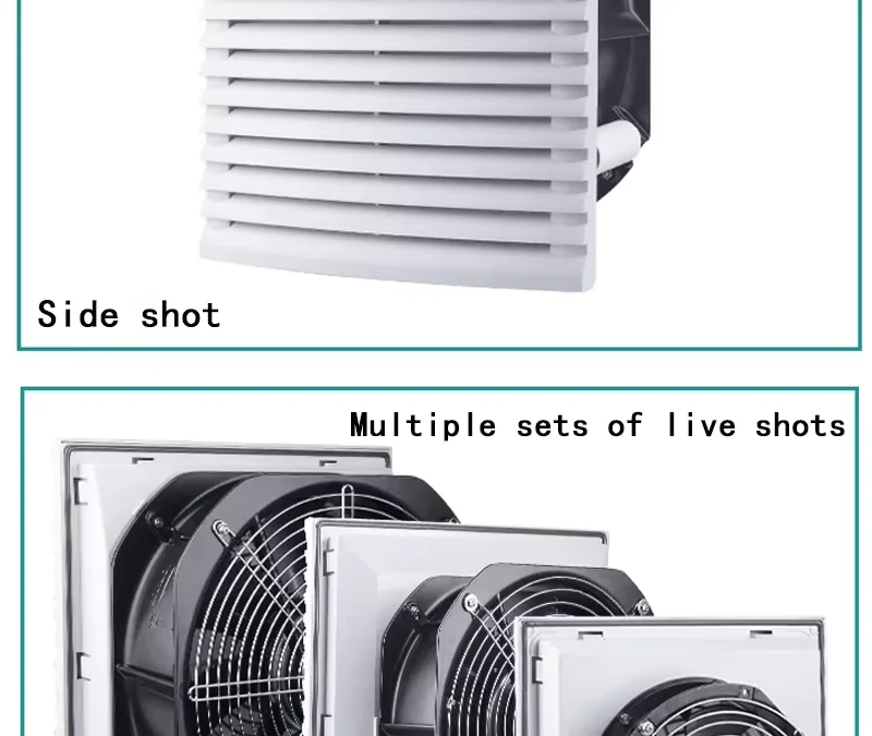 Shutter Window Cabinet Fan, 220V, ABS - detail 8