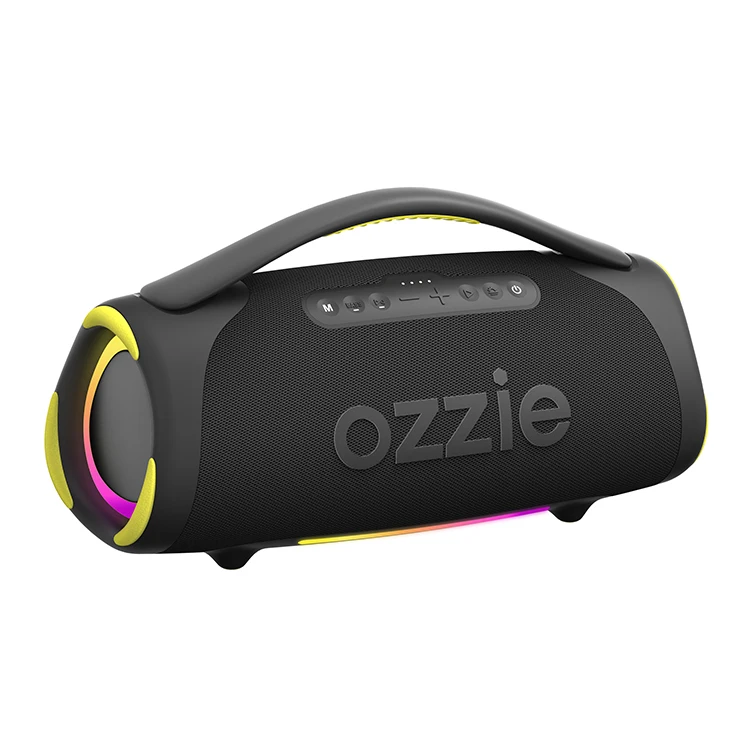 2024 Latest Design Portable Party Box Speaker With Built-in Colorful Lights Powerful Loud Sound and Super Bass Black Party Box
