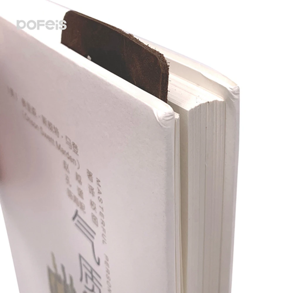 Оптовая продажа овощей, кожаная квадратная мягкая кожаная Закладка-заготовка, Закладка для книг ручной работы