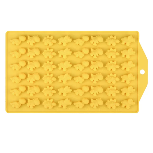 48 Cavities Dinosaur Cartoon Shaped Silicone Chocolate Molds Baking