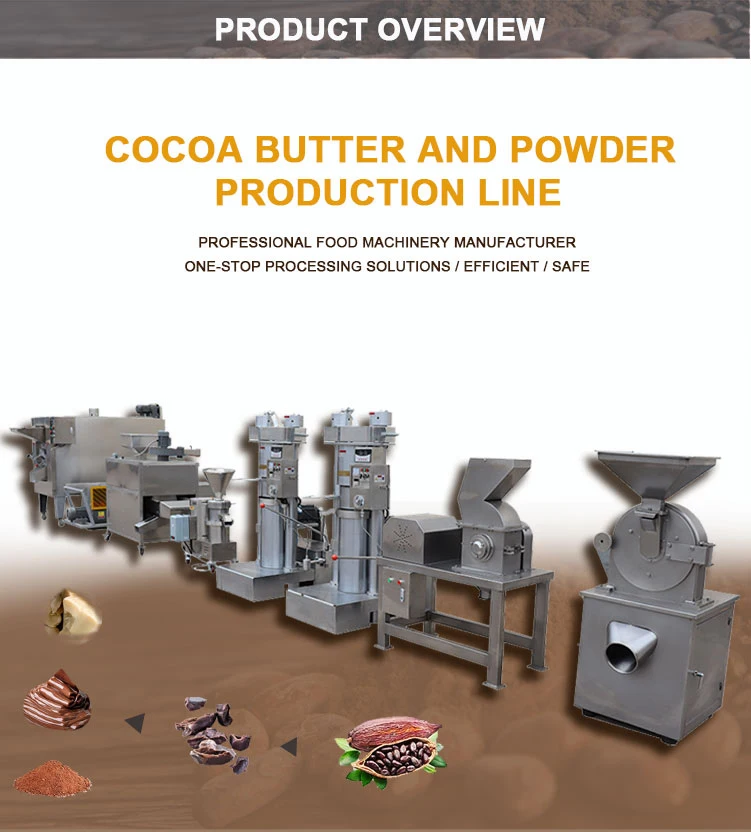 Cocoa Butter Extraction Machine Cocoa Bean Roasting Colloid Cocoa