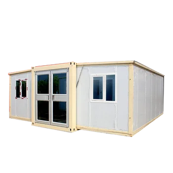 Tiny Office & Home Expandable Container House Small Metal Structural Prefab Breathable Detachable Sandwich Panel for Apartments