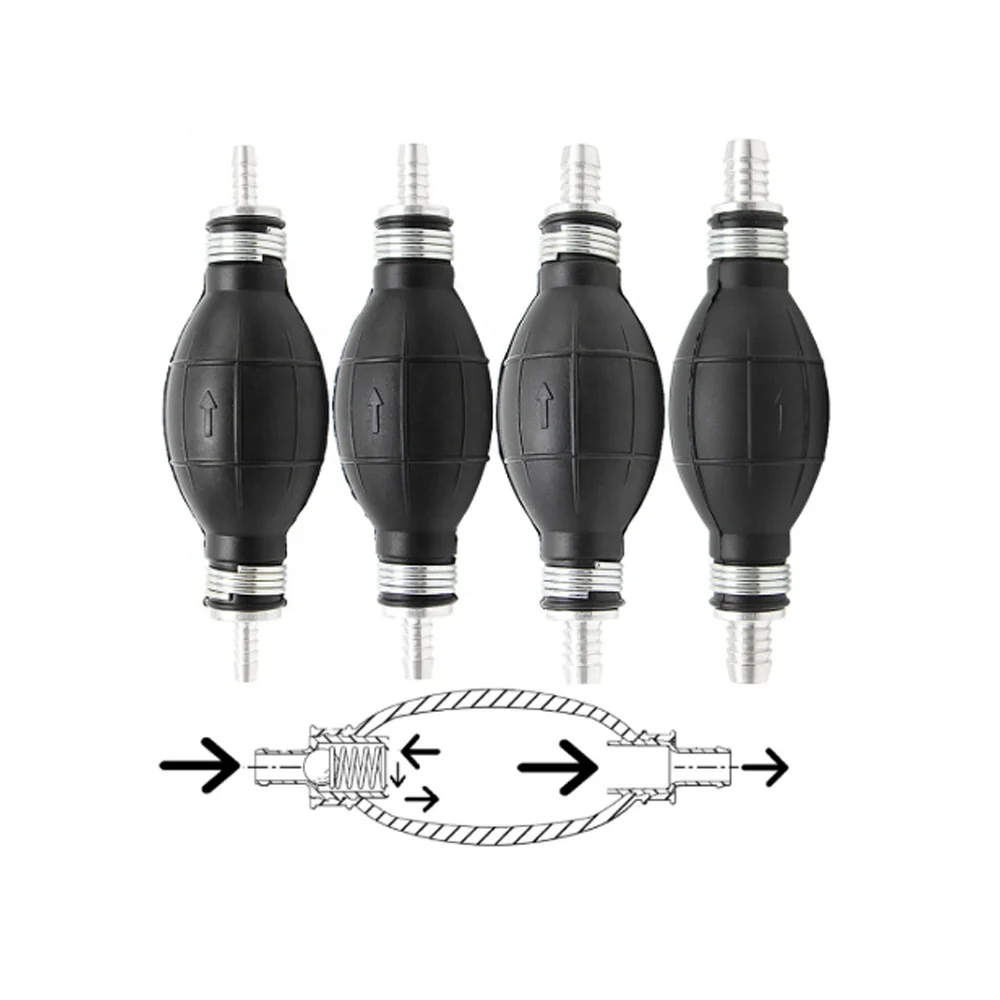 Pompa Di Carburante Manuale In Gomma - Sfera Di Adescamento - Per Auto Barche Moto 10 Mm 97403649 - 6