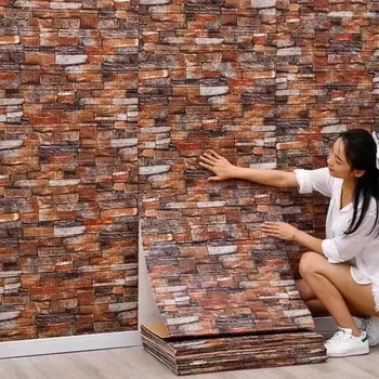 3d Brick Wallpaper  For Living Room Vintage Wall Paper Rolls 3d Wall Papers Home Decor Industrial Decor  For Decoration