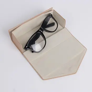 Fashion Leather Sunglasses Case Magnetic Folding Glasses Box Portable Eyeglasses Storage Holder