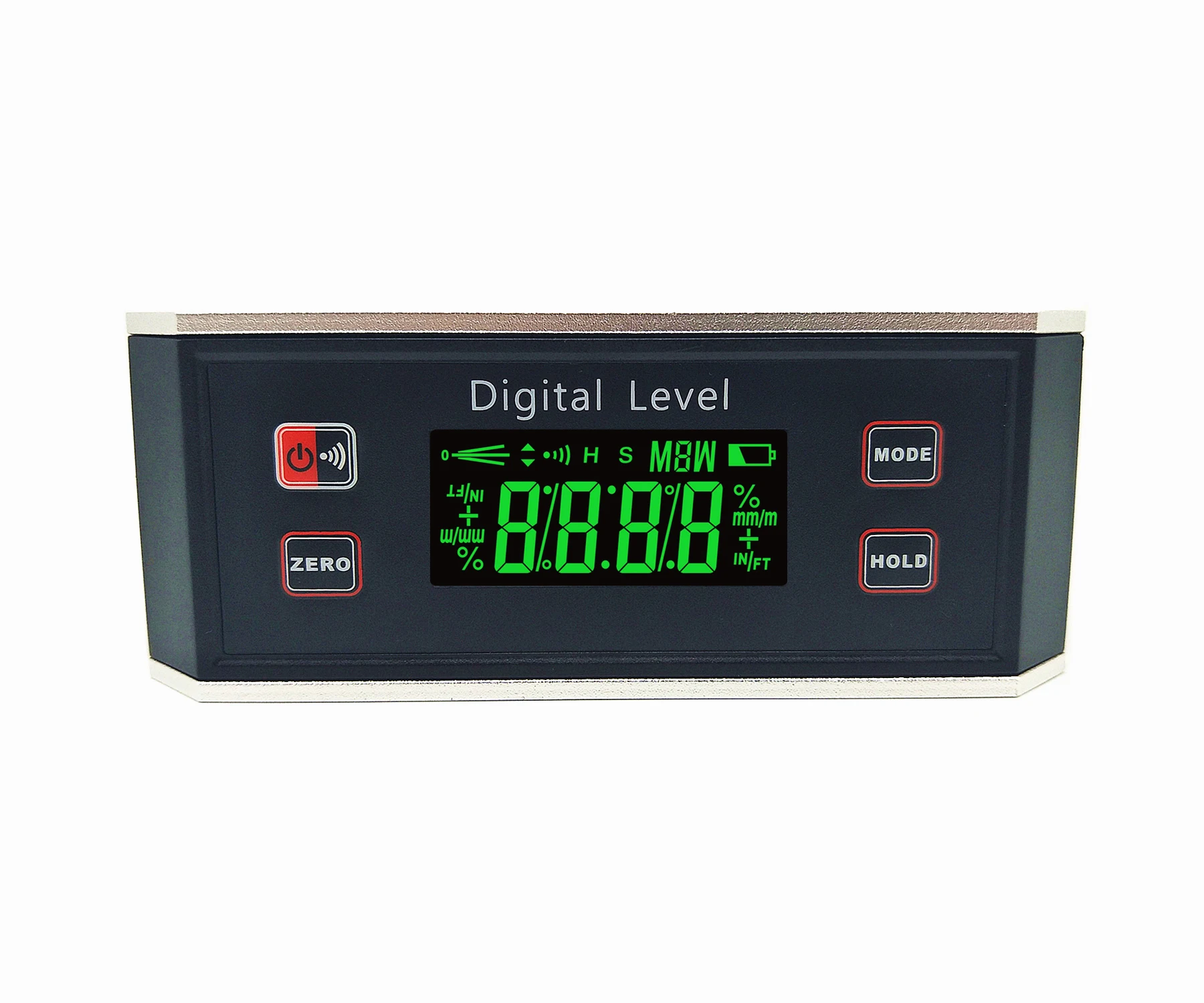 LED Digital Inclinometer Angle Finder with IP65 Aluminum Frame