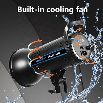 Kaliou M089 150W LED Light  3200K-5600K Dual Color Temperature Video Light With Remote Control Photographic Lighting detail image