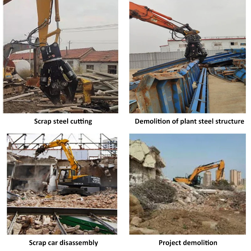 Guangdong Keshang Hydraulic Excavator Demolition Shear Concrete Crusher Shear Metal Scrap Shear for Sale factory