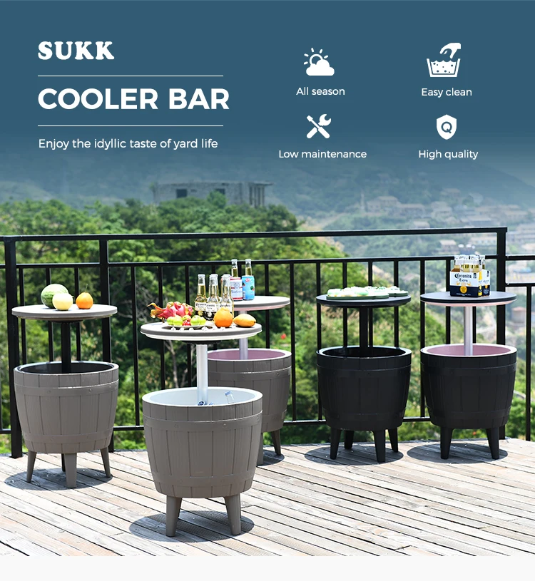 Outdoor Poolside Cooler Box Outdoor Cooler Bar Beer And Wine Ice Bucket