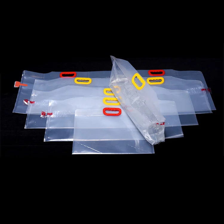 Factory Custom Transparent Inflatable Oxygen Bag Plastic Live Fish Shipping Air Packing Bags