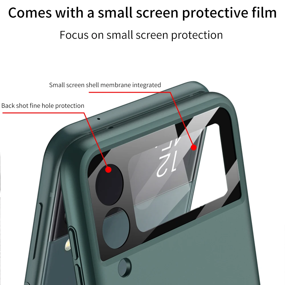 GKK 360 Hinge All Inclusive Shell for Samsung Galaxy Z Flip4 Case Magnetic Ultra Thin Hard Case for Samsung Z Flip 4 Back Cover