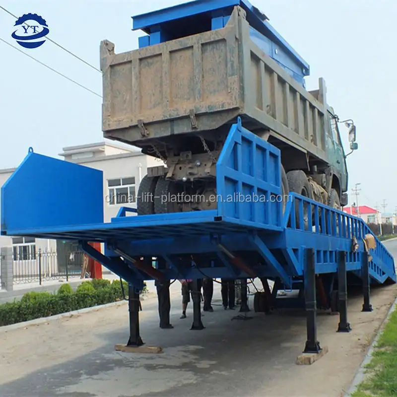 8ton Split Type Mobile Loading Dock Ramp Container Forklift Loading Unloading Ramp Price
