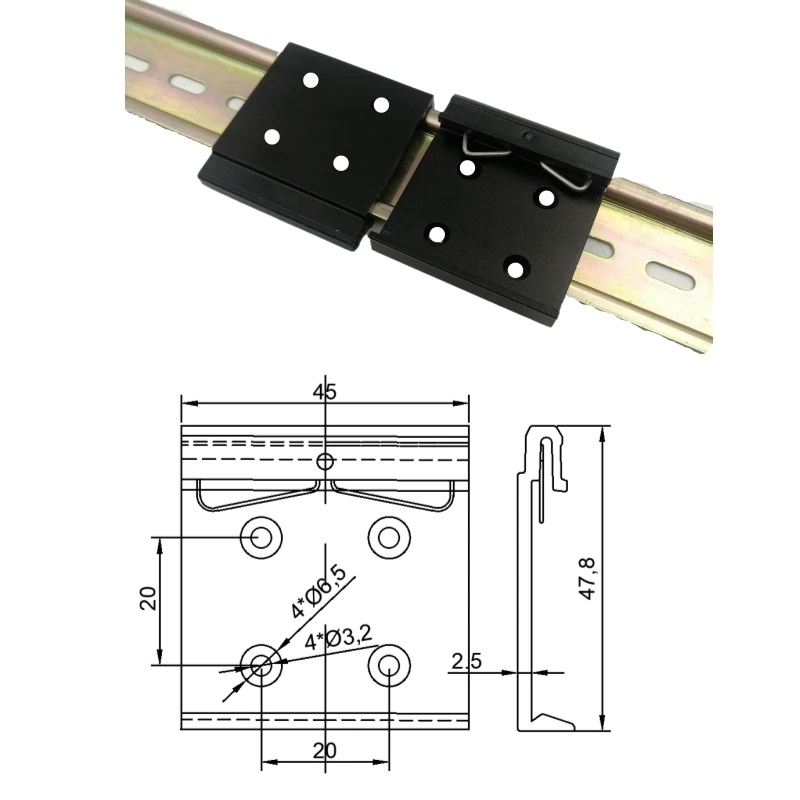 Metal Guide Rail Installation Bracketclipguide Rail Accessory Supplier ...