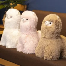 Lovely Stuffed Animal Toys Kawaii Candy Alpaca Plush Dolls Dazzling Alpaca Plush Toy Fluffy Alpaca Throw Pillow for Lover