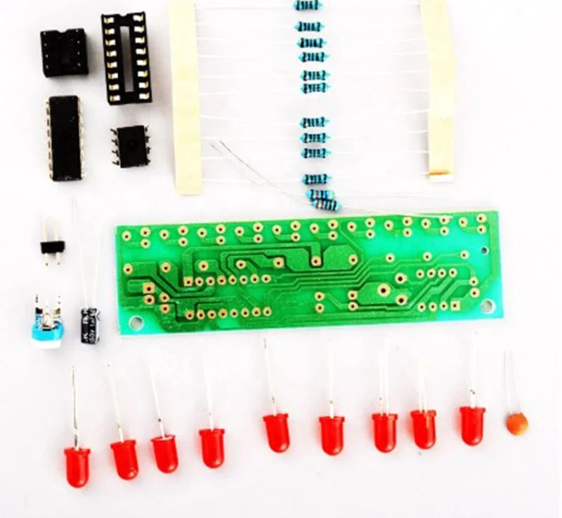 Kit électronique DIY NE555 + CD4017 - Module LED Lumière De Circulation D'eau, Tension 2.5-6V, Pour Projets DIY - 8