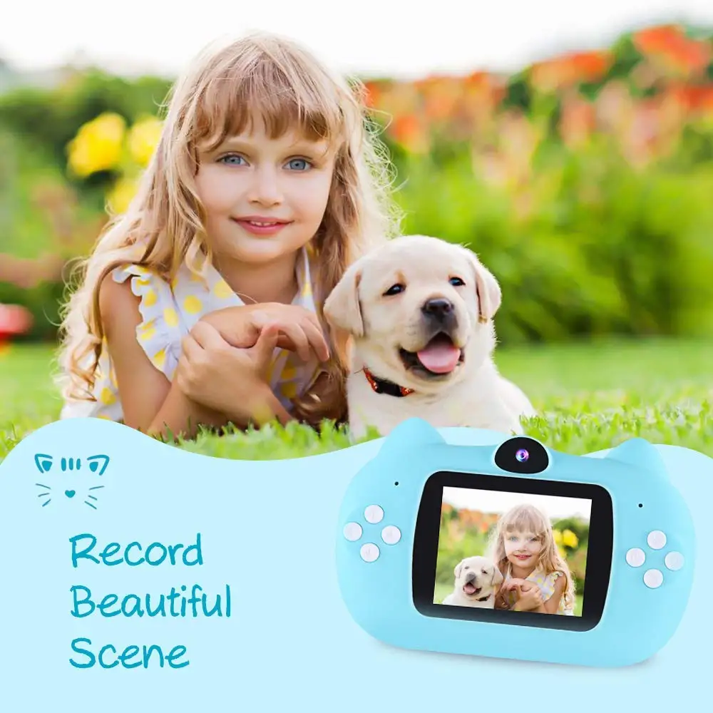 Модернизированная неповторимая цифровой фотокамеры для детей Цифровая камера HD 1080P видеомагнитофон 12MP видеорегистратор