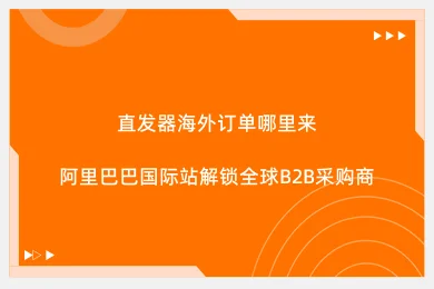 直发器海外订单哪里来：阿里巴巴国际站解锁全球B2B采购商