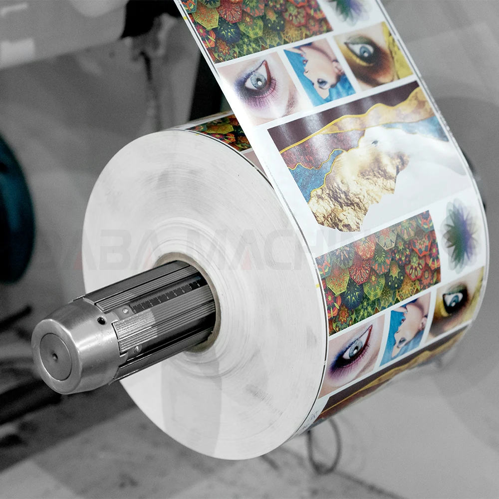 Full Automatic Roll to Roll Adhesive Label Die Cutting Slitting Machine