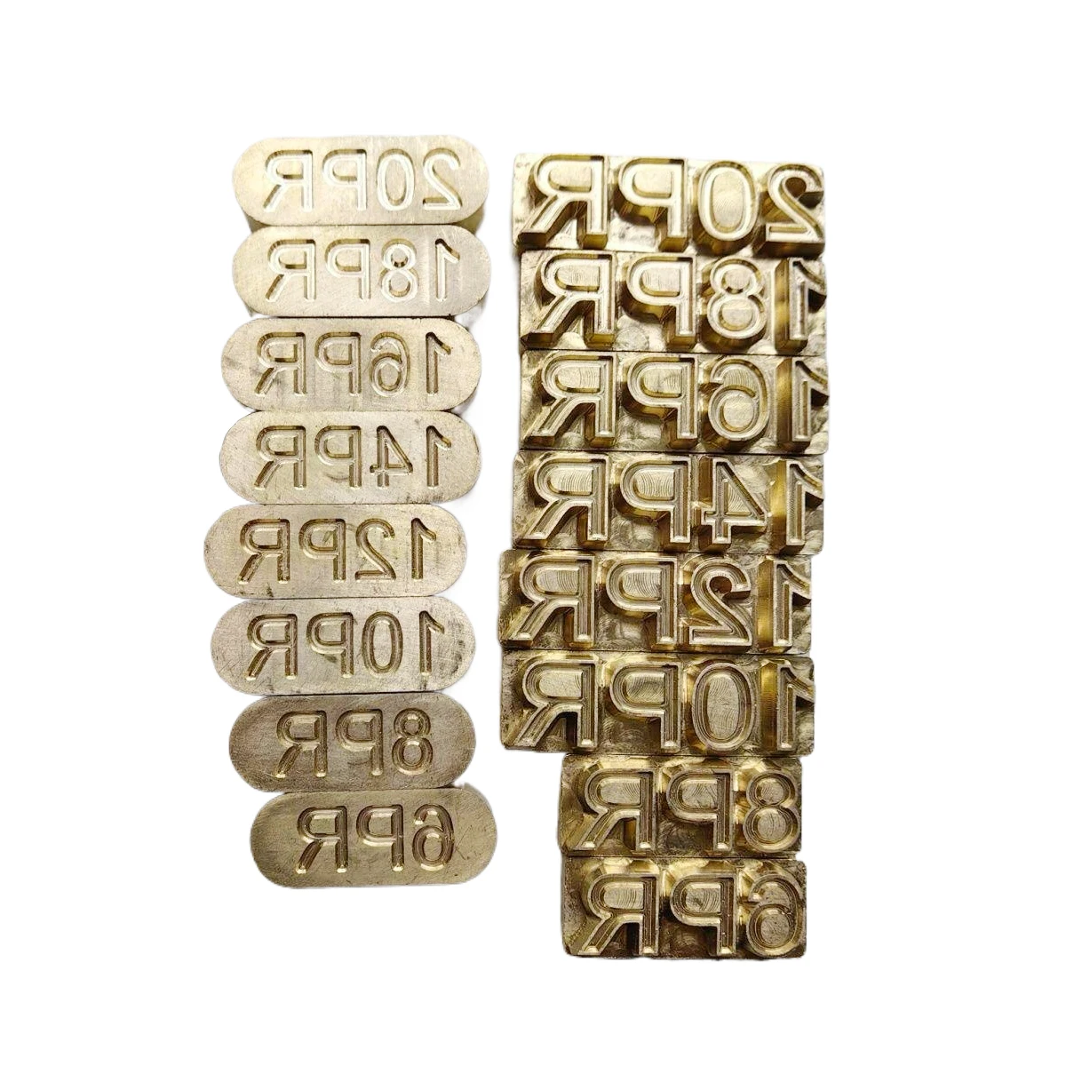 定制汽车/公共汽车轮胎日期更改日期年份更换带螺钉的黄铜模具